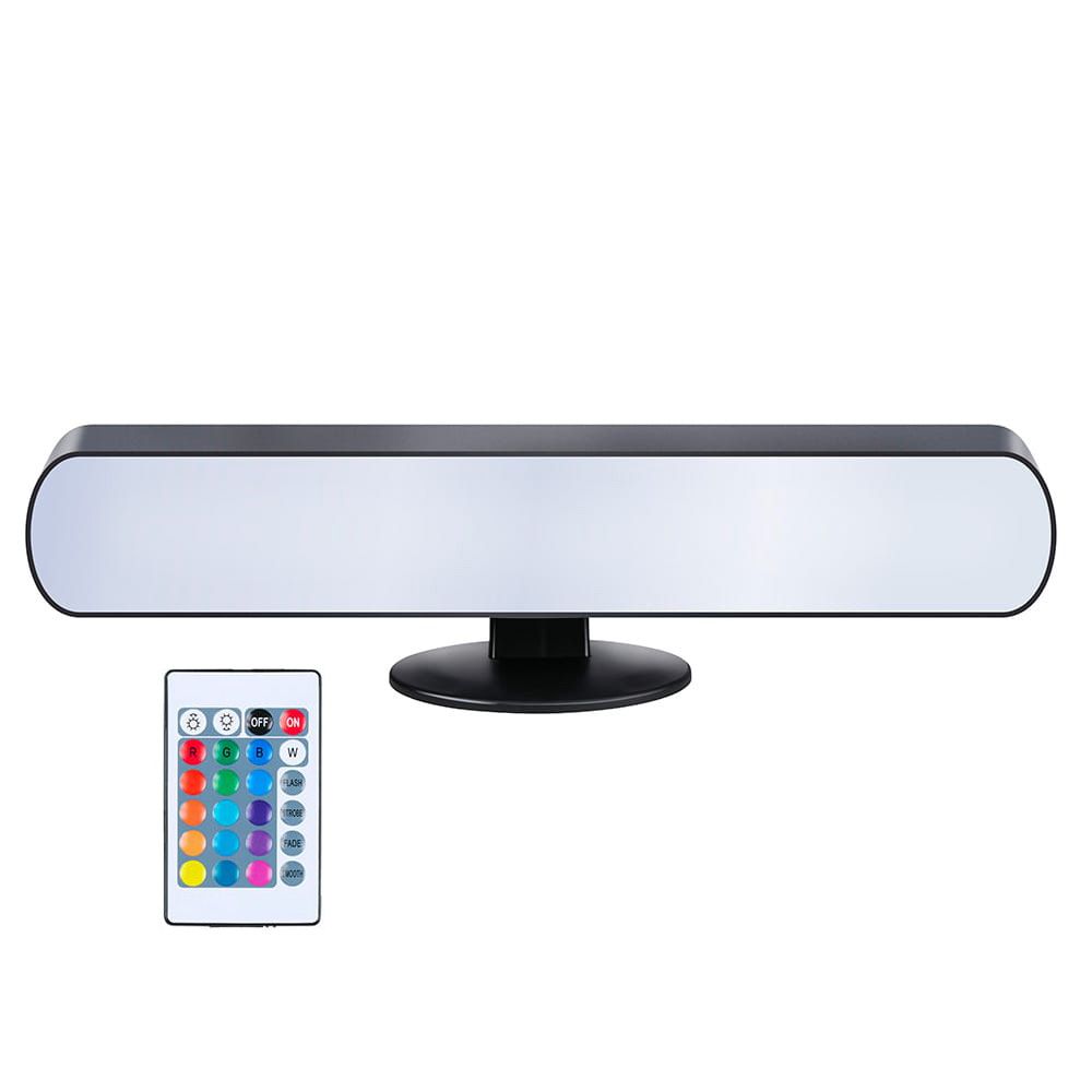 CANDEEIRO LED DE LUZ BRANCA E COLORIDA COM COMANDO 24,5 x 3,5 x 4 cm