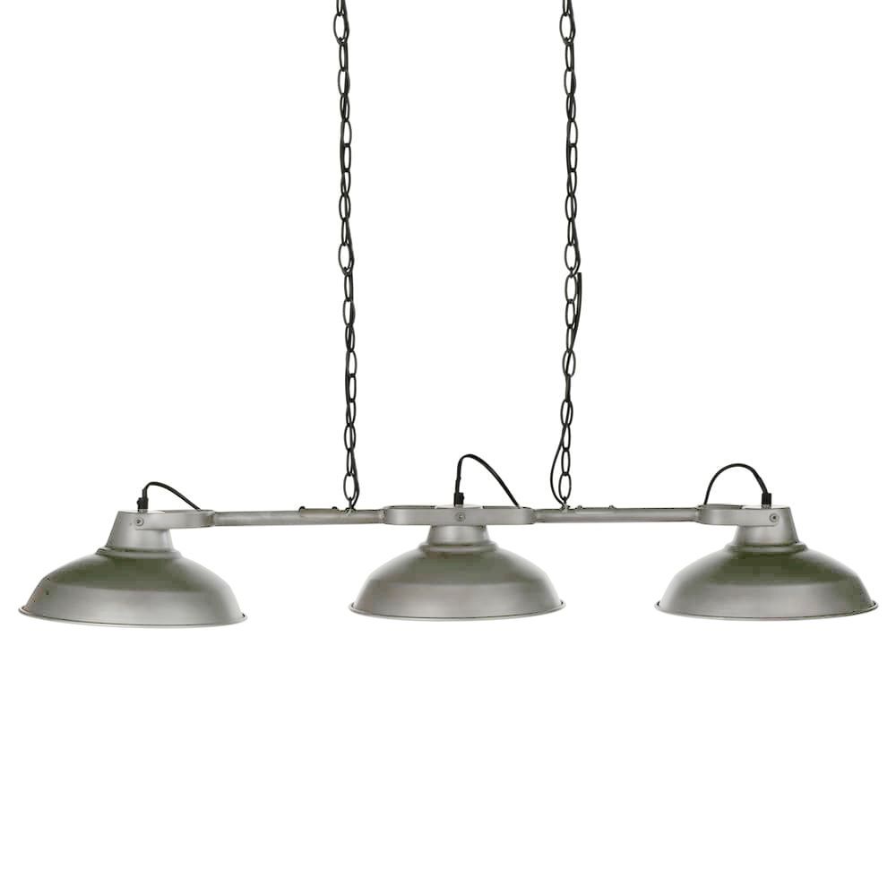 CANDEEIRO DE TETO, METAL, COR CINZENTA, MEDIDAS: 107 x 66 x 27 cm