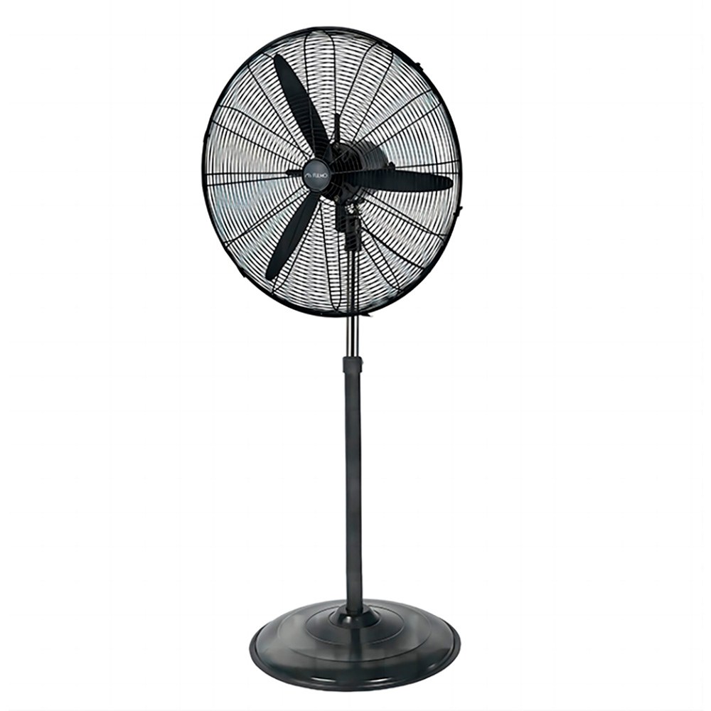 VENTILADOR INDUSTRIAL DE PÉ GARBI 180W, Ø70 cm, PRETO, 77 x 55 x 180 cm