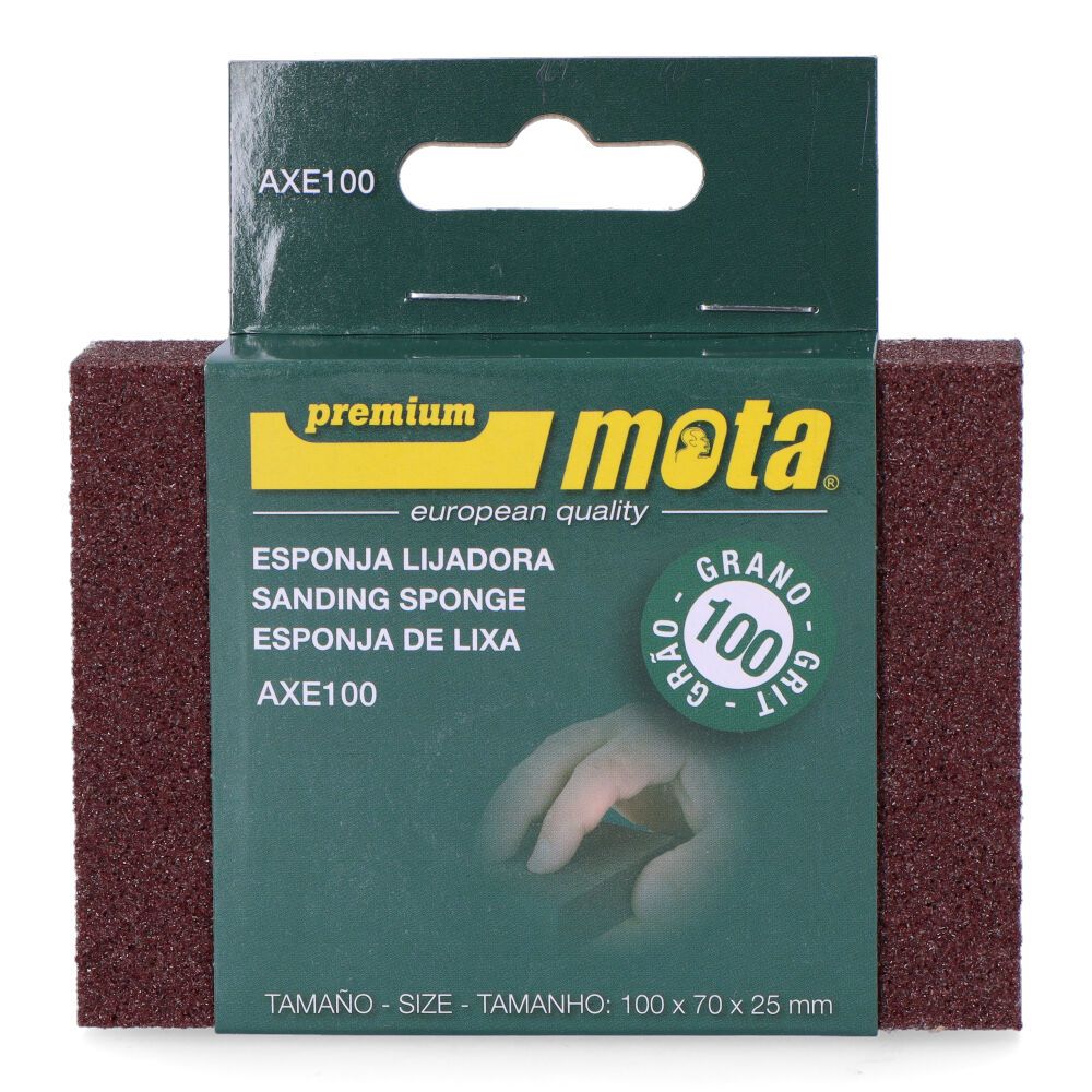 ESPONJA DE LIXAGEM DE ALUMÍNIO GRÃO 100