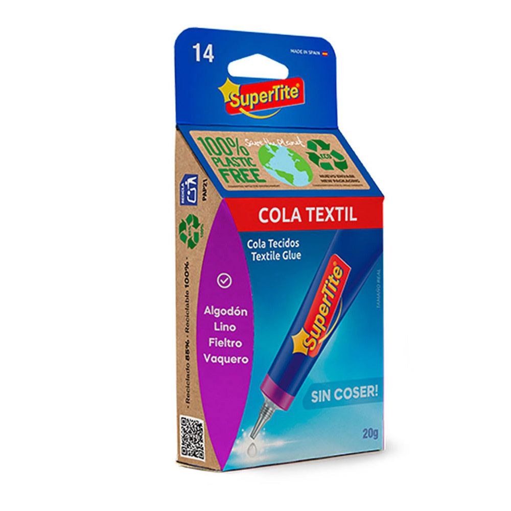 COLA PARA TECIDOS BLÍSTER 20g 2414 SUPERTITE