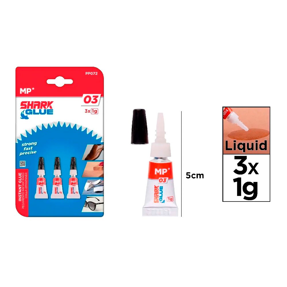 COLA INSTANTÂNEA DE CIANOACRILATOS HARK GLUE 03, 3 un x 1 g, BLISTER