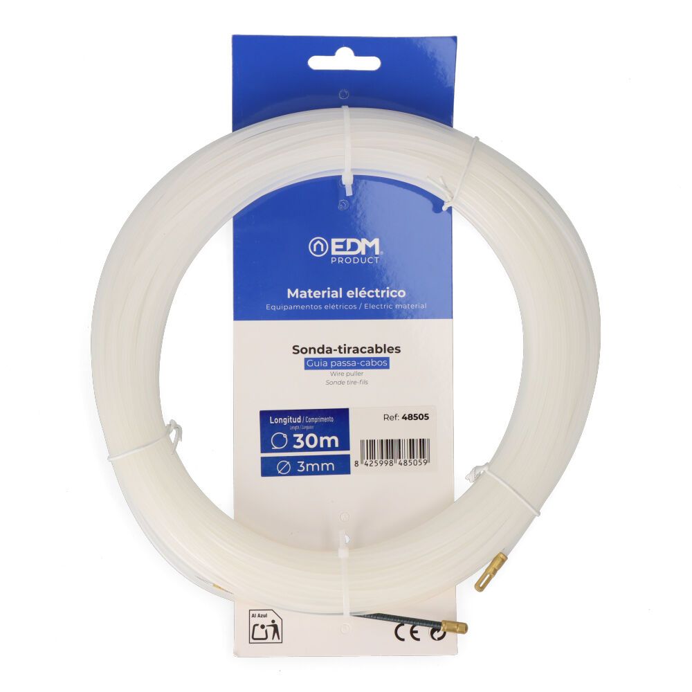 SONDA DE MEDIDOR DE CABO GUIA, NYLON, 30 m x 3 mm