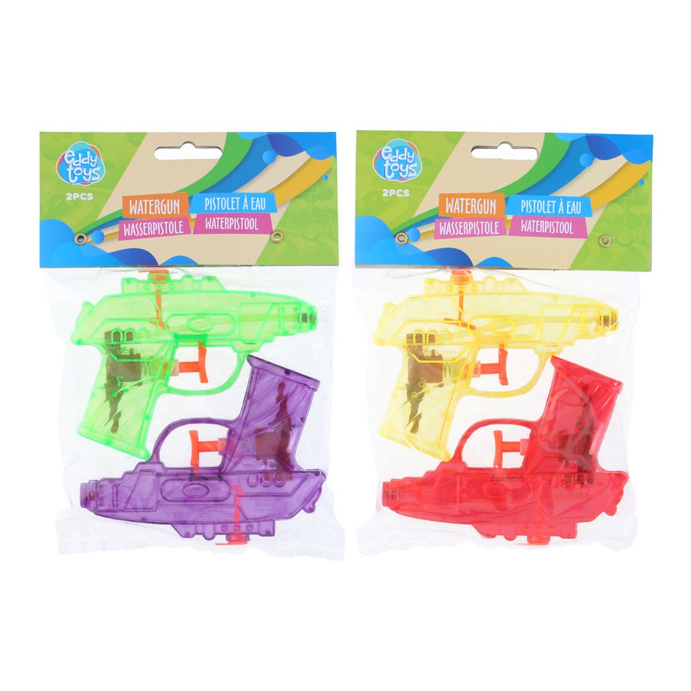 PISTOLA DE ÁGUA 11,5 cm, CORES SORTIDAS, 2 un