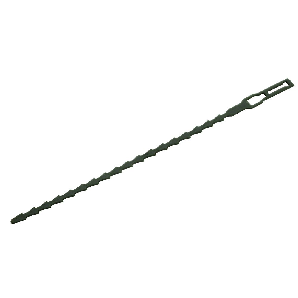 ABRAÇADEIRAS REUTILIZÁVEIS E AJUSTÁVEIS, COR VERDE, 17 cm, BLÍSTER 40 un