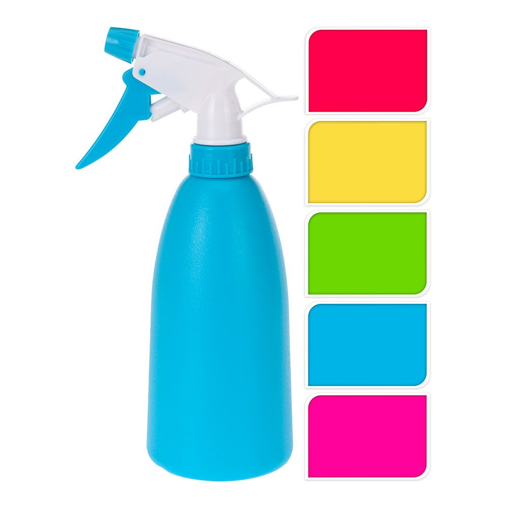 FRASCO SPRAY DE POLIPROPILENO, CORES SORTIDAS, Ø8 x 22,5 cm, 480 ml