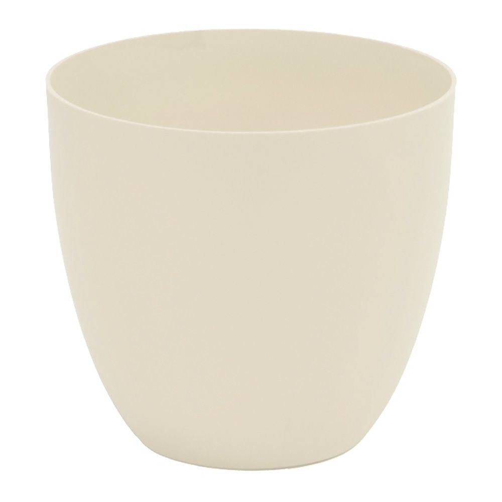 VASO MOLDADO POR INJEÇÃO, MODELO TIGELA, COR CRU, Ø18 cm