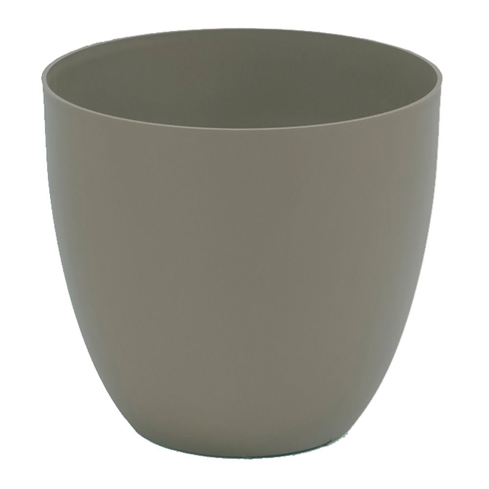VASO MOLDADO POR INJEÇÃO, MODELO TIGELA, COR TAUPE, Ø26 cm