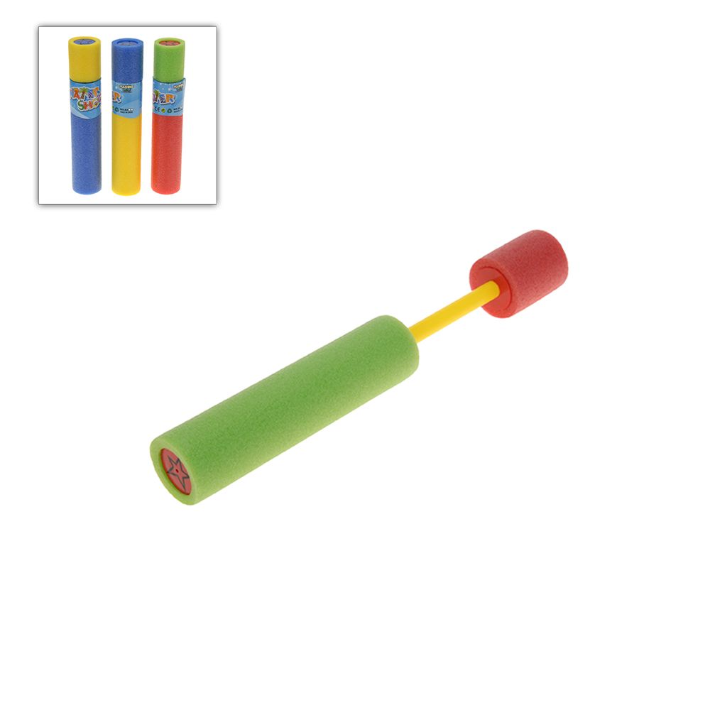 PISTOLA DE ÁGUA DE ESPUMA Ø5x26cm CORES VARIADAS. EURO/U CORES / MODELOS DIVERSOS