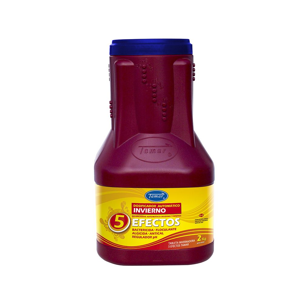 BIOCIDA DE INVERNO EM 5 ETAPAS, EM DISPENSADOR AUTOMÁTICO FLUTUANTE, 2 kg
