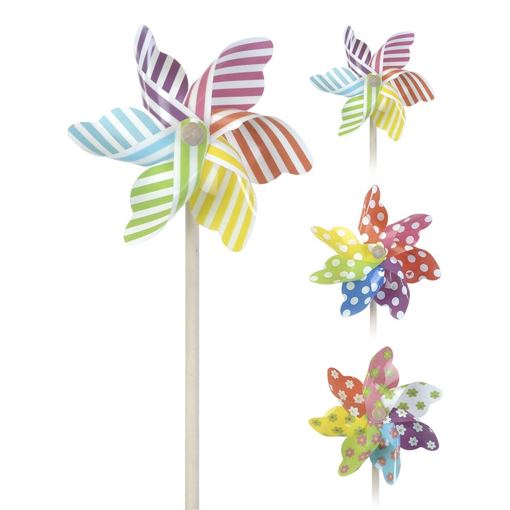 MOINHO DE VENTO Ø22x55cm CORES / MODELOS DIVERSOS