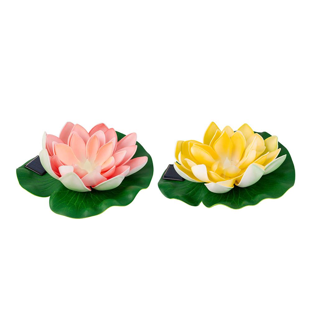 FLOR DE LÓTUS SOLAR, CORES VARIADAS