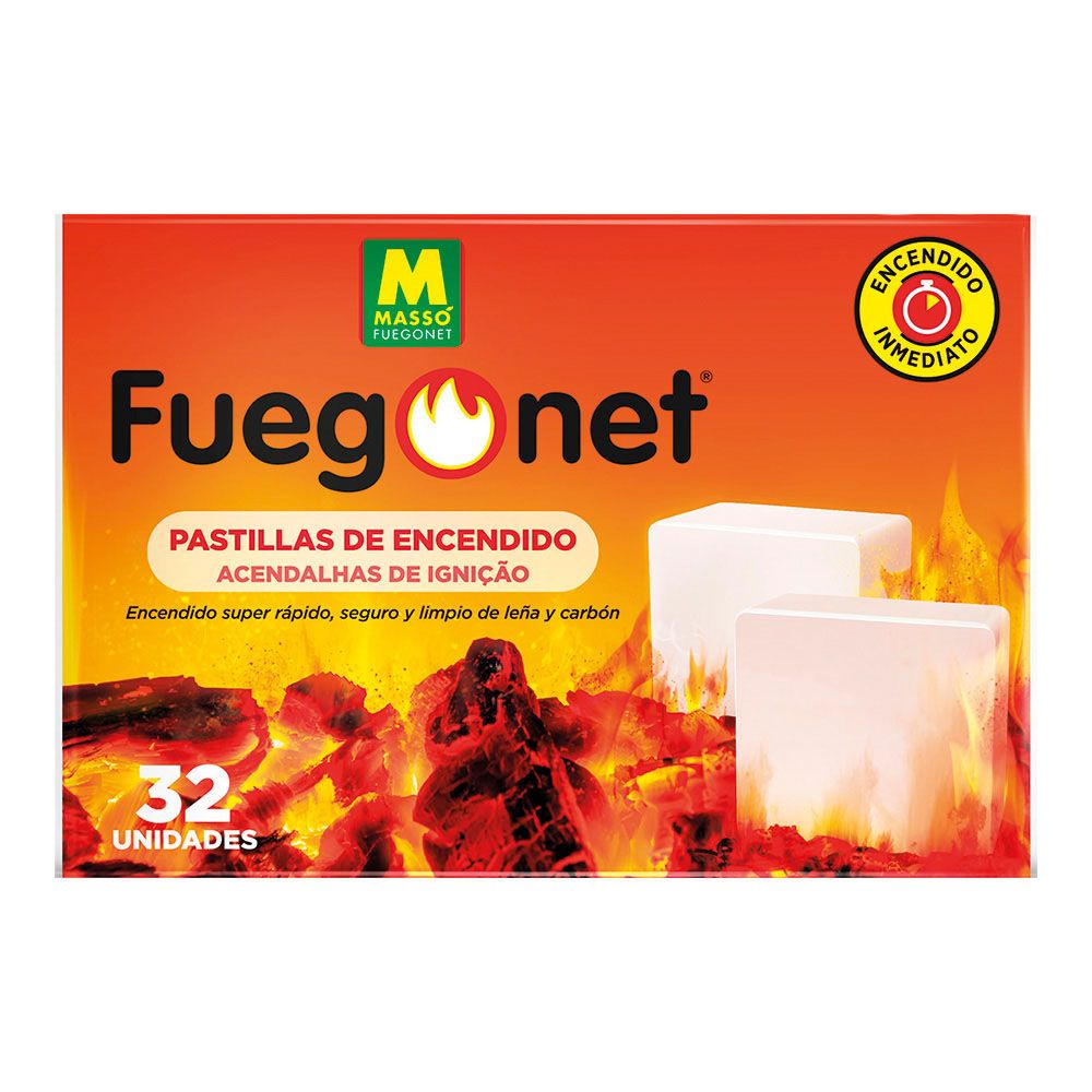 PASTILHAS DE ACENDIMENTO DE FOGO, 32 un