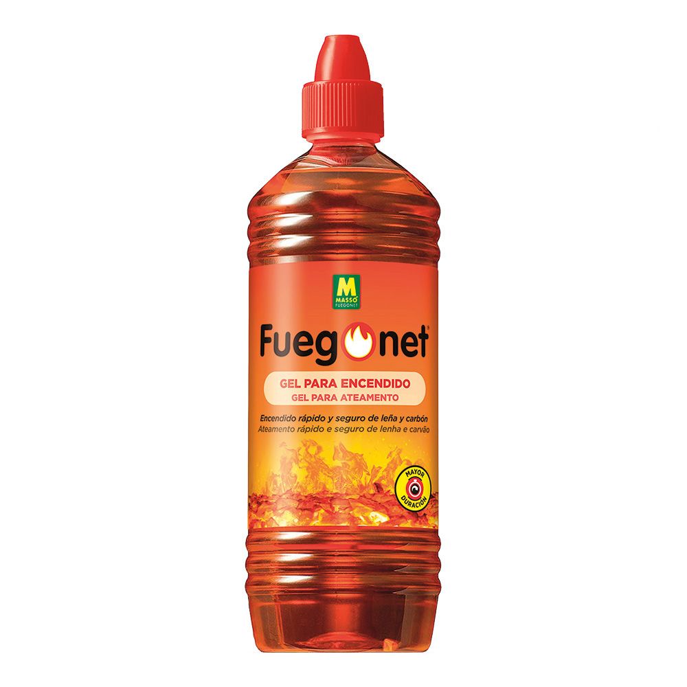 GEL ACENDEDOR DE FOGO PARA MADEIRA E CARVÃO 1 L