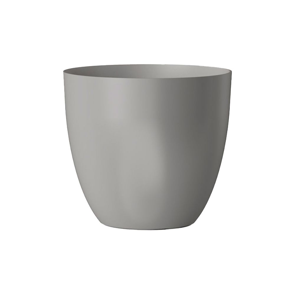 VASO DE FLORES DE PLÁSTICO PRATEADO Ø18 cm
