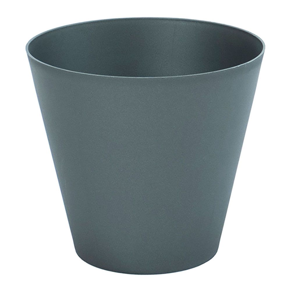 VASO TIPO CONE DE INJEÇÃO COR ANTRACITA Ø26 cm