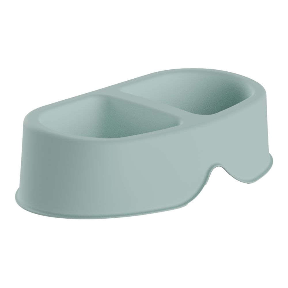 COMEDOURO DUPLO CAPACIDADE AMBOS 0,5 L COR MENTA