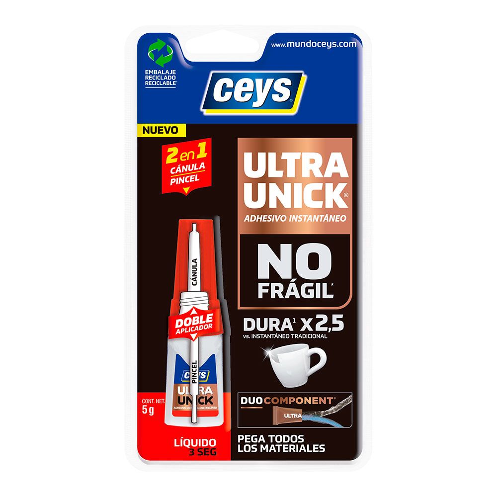 ADESIVO UNIVERSAL ULTRA UNICK, CÂNULA / ESCOVA, 5 g