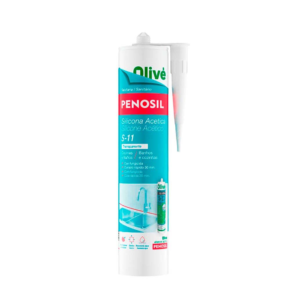 SILICONE ACÉTICO COZINHA E WC TRANSPARENTE 311 280 ml