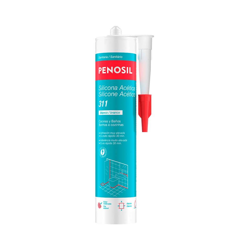 SILICONE ACÉTICO COZINHA E WC 311 BRANCO 280 ml