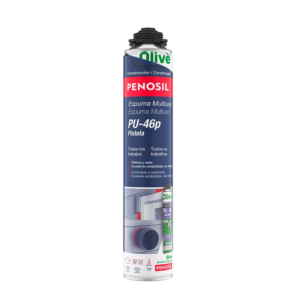 PISTOLA DE ESPUMA DE POLIURETANO MULTIÚSOS PU-46 750 ml