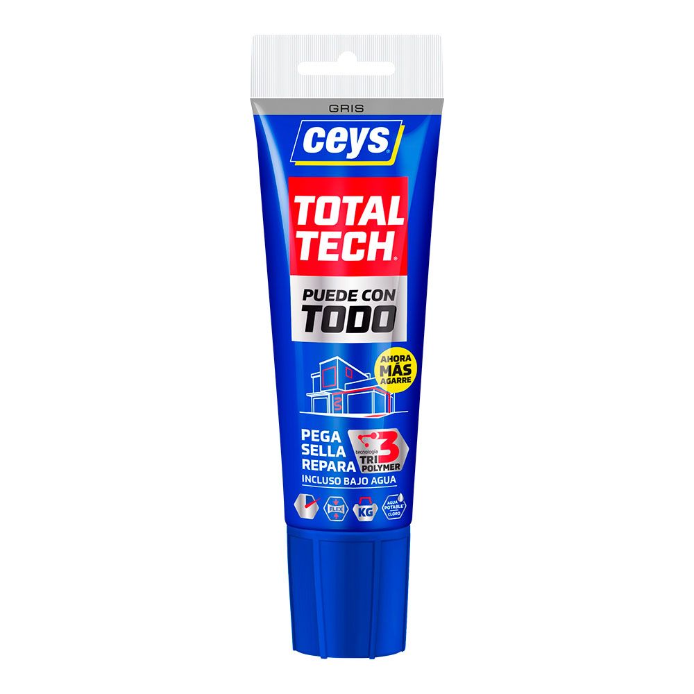 ADESIVO SELANTE TOTAL TECH CINZENTO TUBO 125 ml