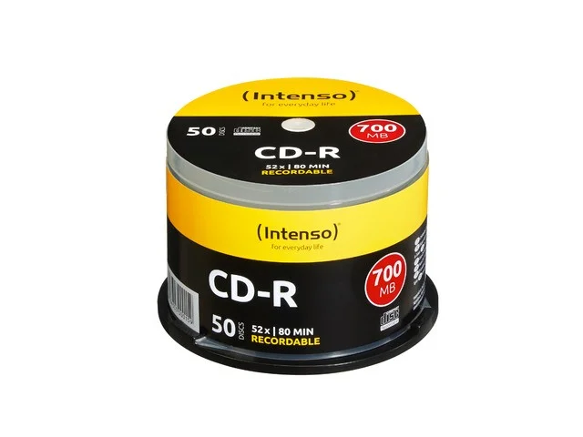 Consumível Intenso Cd-R 700mb 50 Unds 52x Pack