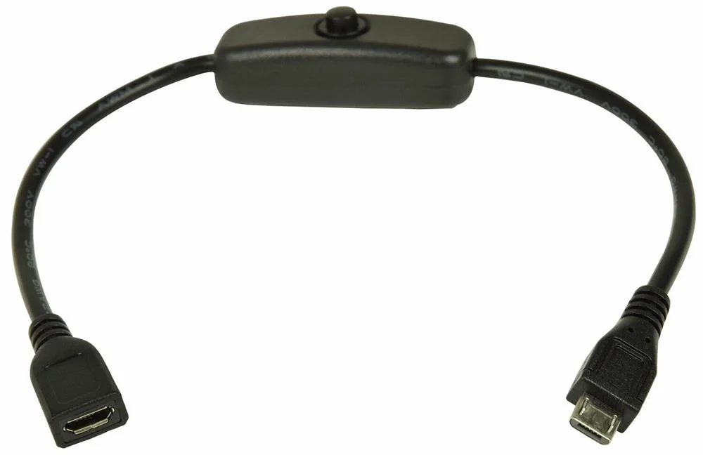 Cabo de Extensão Micro Usb com Botão On/Off