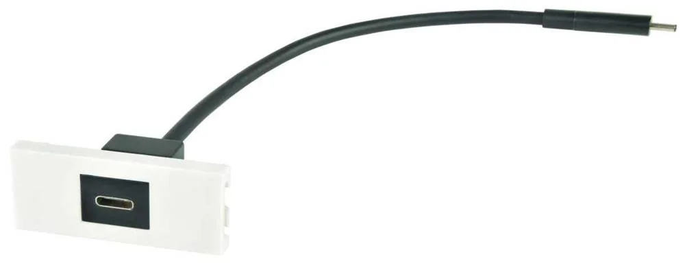 Modulo de Placa de Parede - Socket Usb C P/ Macho
