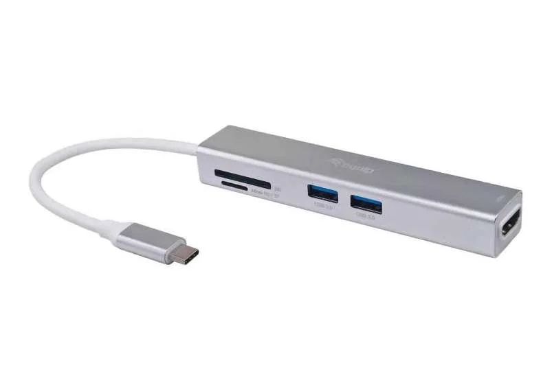 Adaptador Equip 133480 Usb-C 5-In-1 Multiport Pra.
