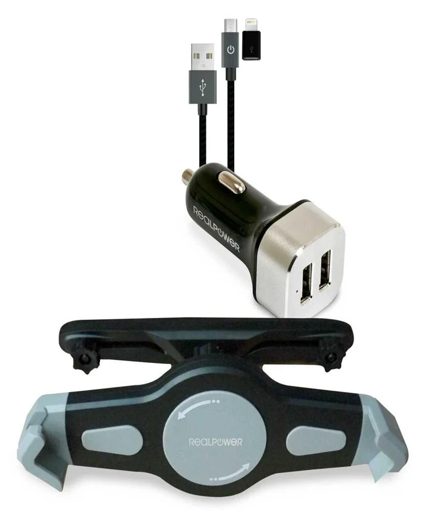 Realpower Tablet Car Set Zubehoer-Set Fuer Tablet.