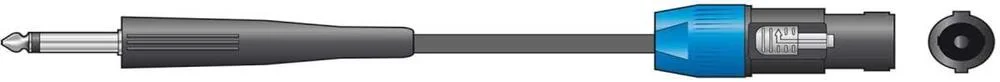 Cabo Jack 6.3mm para Speakon 6m