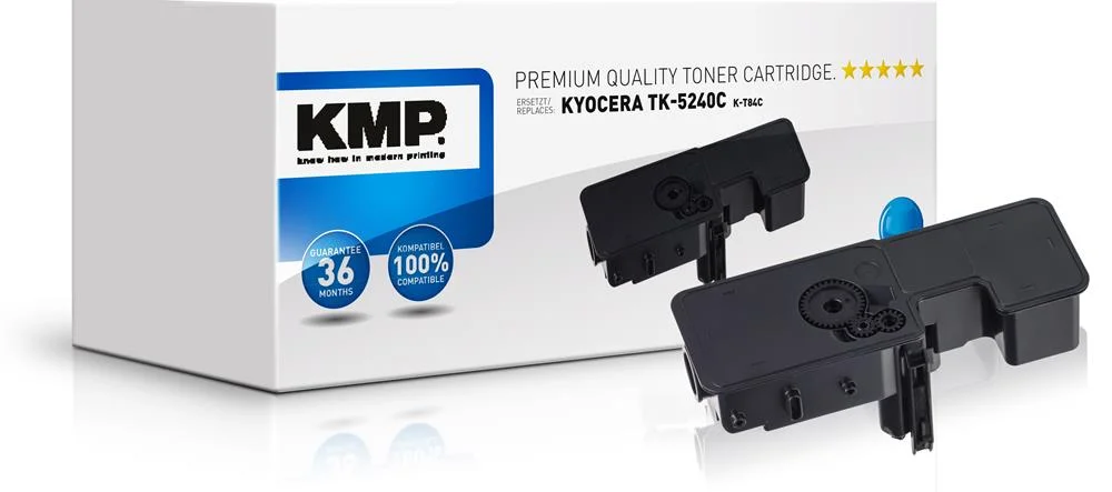 Kmp K-T84c Toner Ciano Compatível W. Kyocera Tk-5.