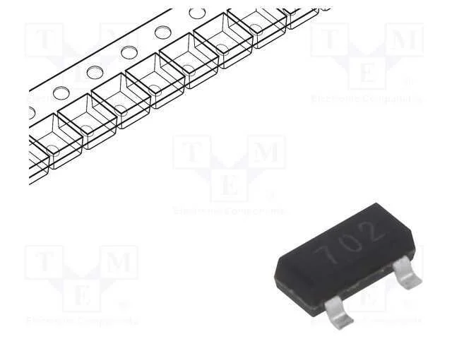 Transístor: N-Mosfet, Unipolar, 60v, 280ma, Idm: .