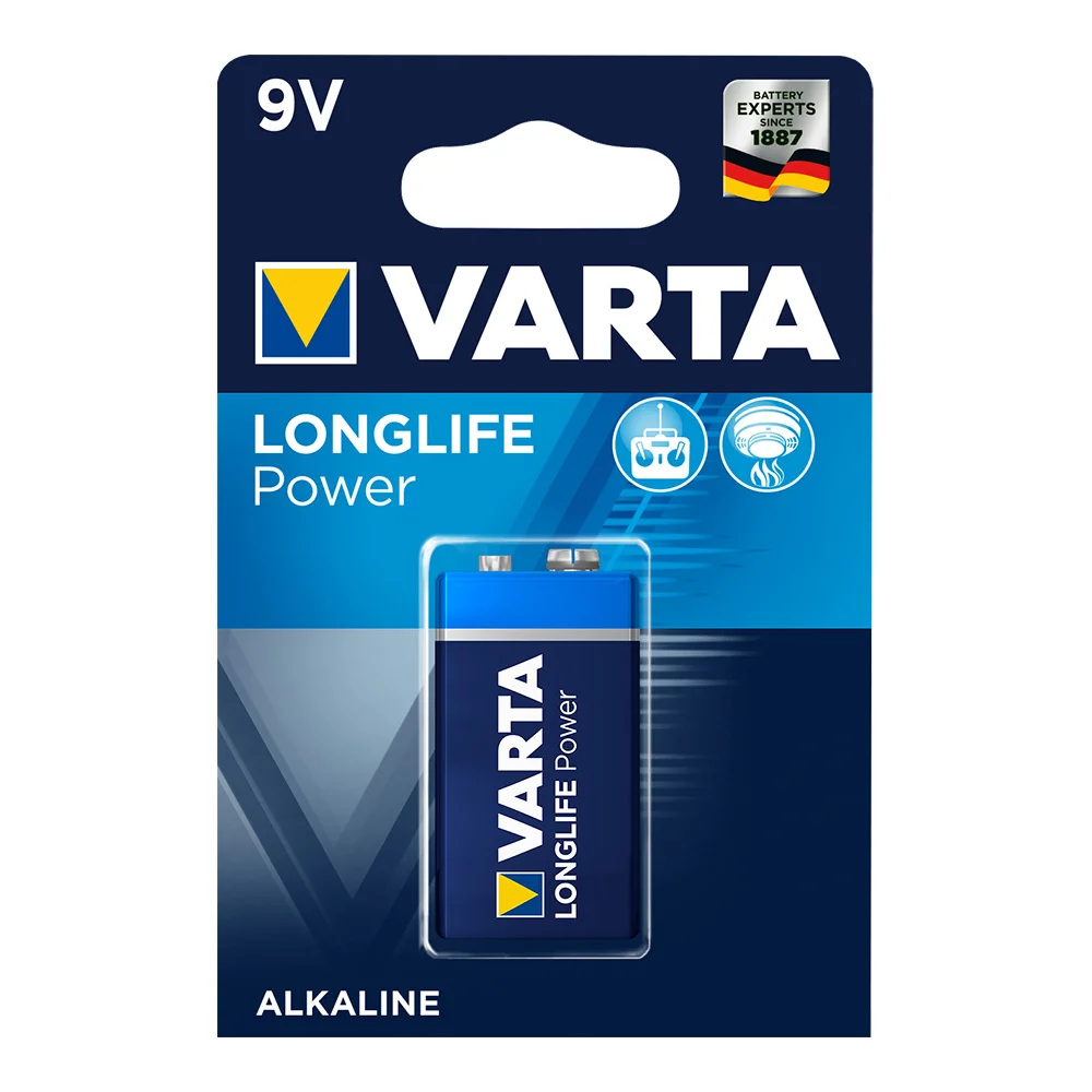 Pilha Alcalina Varta 6lr61/6lp3146 High Energy 9v