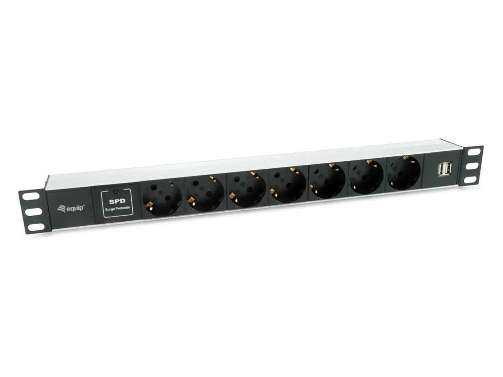 Equip 333315 Pdu 7 Tomada(S) Ca 1u Preto, Prateado