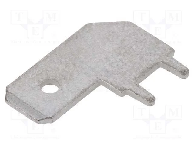 Conetor: Plano, 6,3mm, 0,8mm, Fêmea, Tht, Com.Tot.