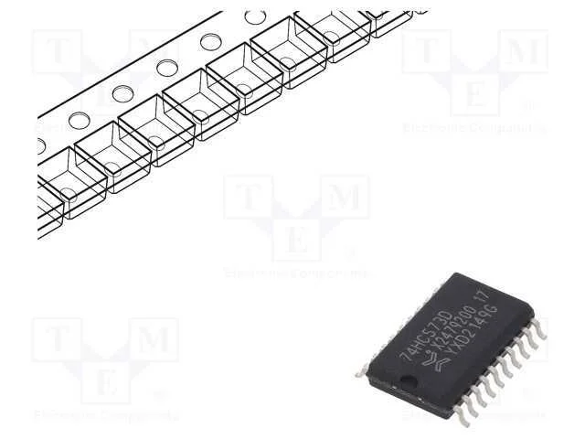 Ic: Digital, Fecho D, Ch: 8, In: 1, Cmos, 2÷6vdc,.