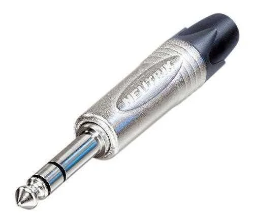 Ficha Jack 6.3mm Macho Stereo Np3x Neutrik
