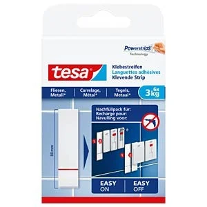 Fitas Adesivas Tesa para Azulejos e Metal Até 3 K.