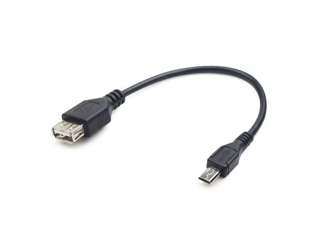 Cabo Usb Otg Gembird Af/Micro Bm 15cm Preto