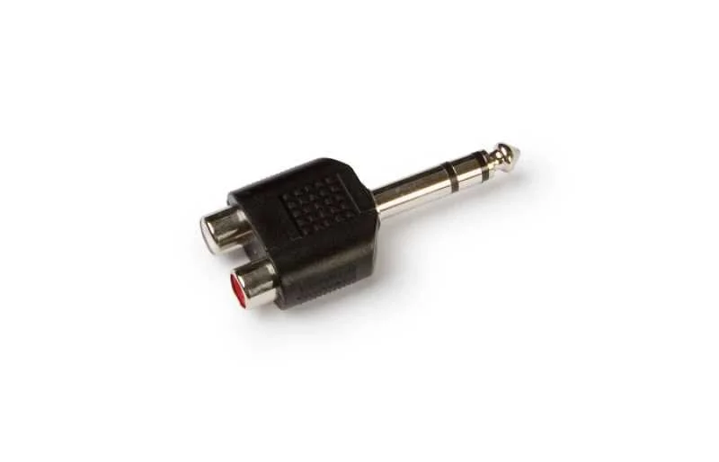 Adaptador Áudio 2 Rca a Jack 63 Mm