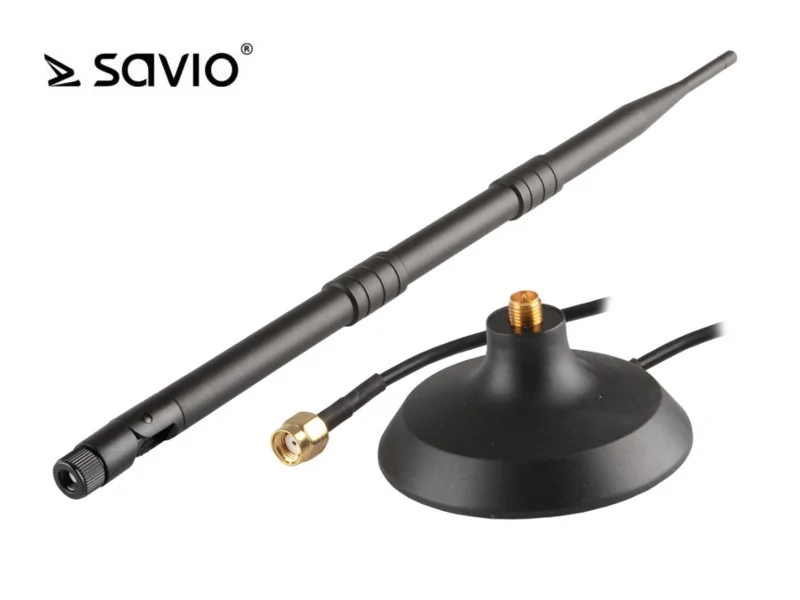 Savio Ak-05, 12 Dbi, 2.4 Ghz, Antena Omnidirecion.