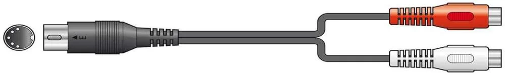 Av Link 112.116uk Cabo de Áudio 1,2 M Din (5-Pin).