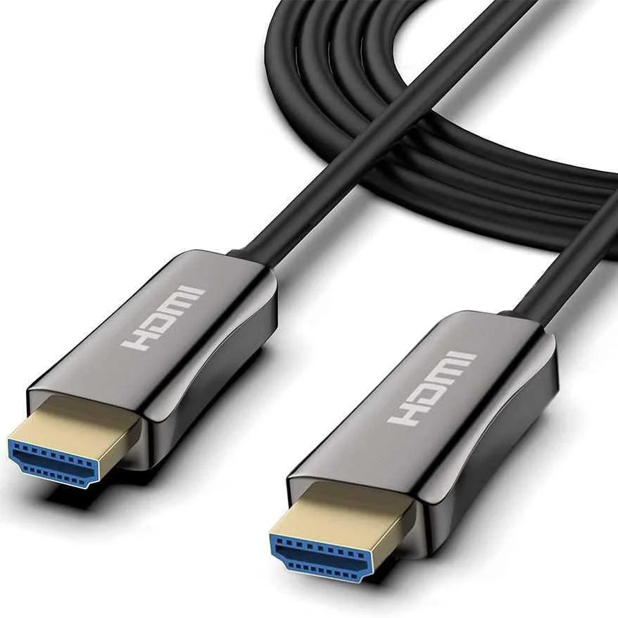 Cabo de Fibra Ótica Ativa 4k Uhd Hdmi 2.0 75m