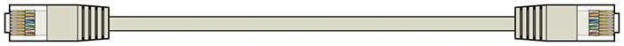 Cat5e Patch Lead Utp Rj45 Plug para Rj45 Plug 0.5m