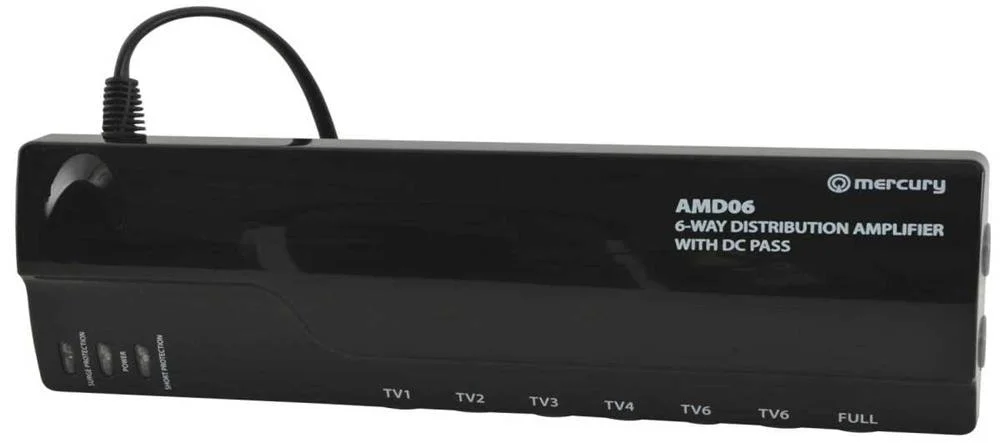 Amplificador de Distribuição Vhf/Uhf 6 Vias