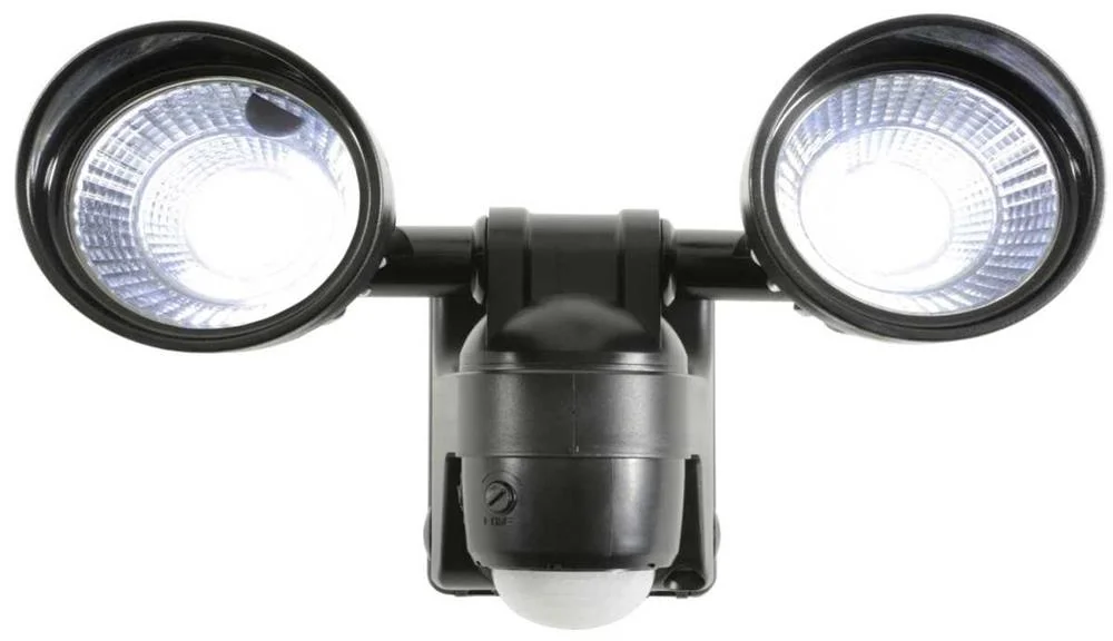 Refletor Duplo LED com Sensor de Movimento e Alimentado Por Bateria