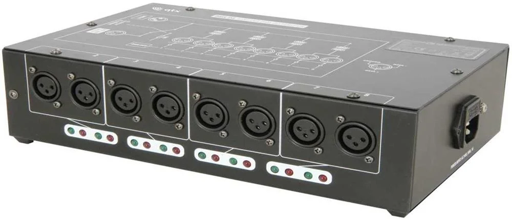 Dmx-D8 - Booster/Distribuidor Dmx de 8 Vias