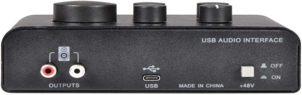Interface Áudio Usb - 2 Microfones + 1 Instrumento